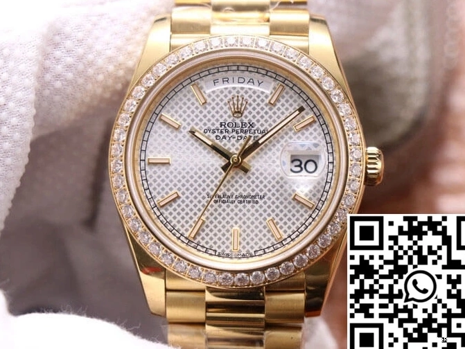 EW Silver Day-Date Dial Factory M228348RBR-0005 Rolex 0505